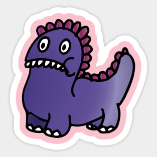 Purple Monster Grin Sticker